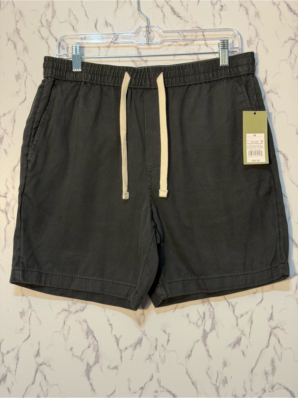 Men’s Goodfellow & Co. “The Vintage” Pull-On Shorts Charcoal  M NWT